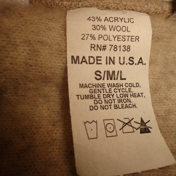 NWT The Vermont Country Store Hooded Shawl Cape O/S Natural Button Closure - Picture 13 of 16